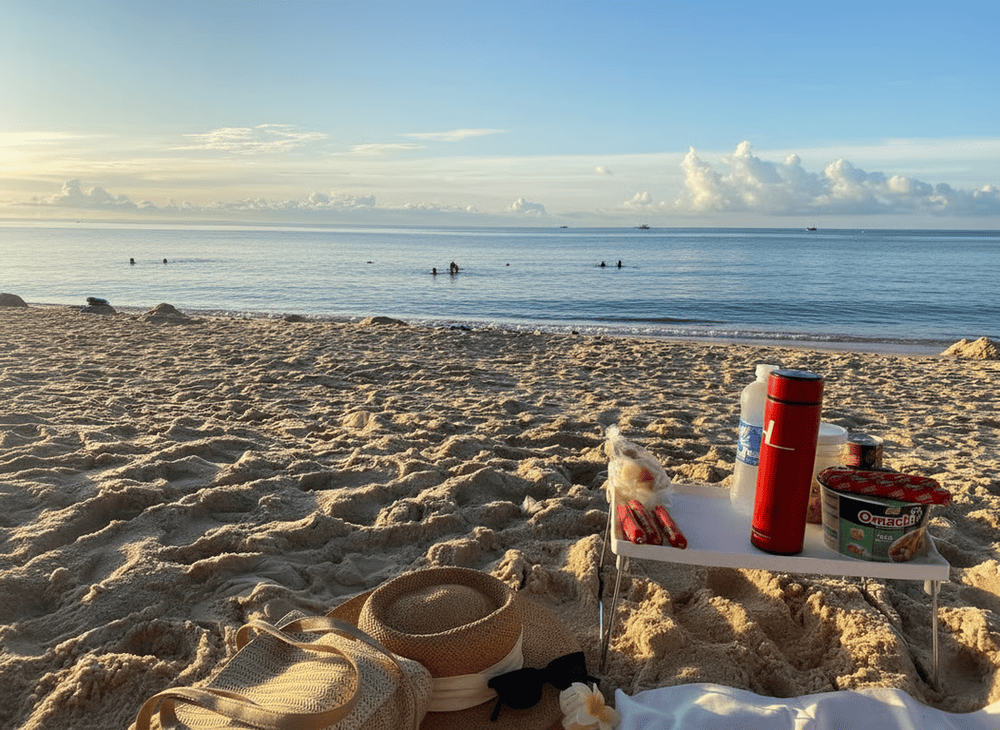 Đón bình minh trên biển Hàm Tiến